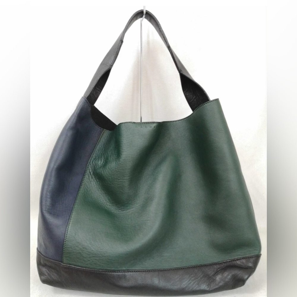 Marni tricolor “Pod” colorblock tote hobo handbag. $1690